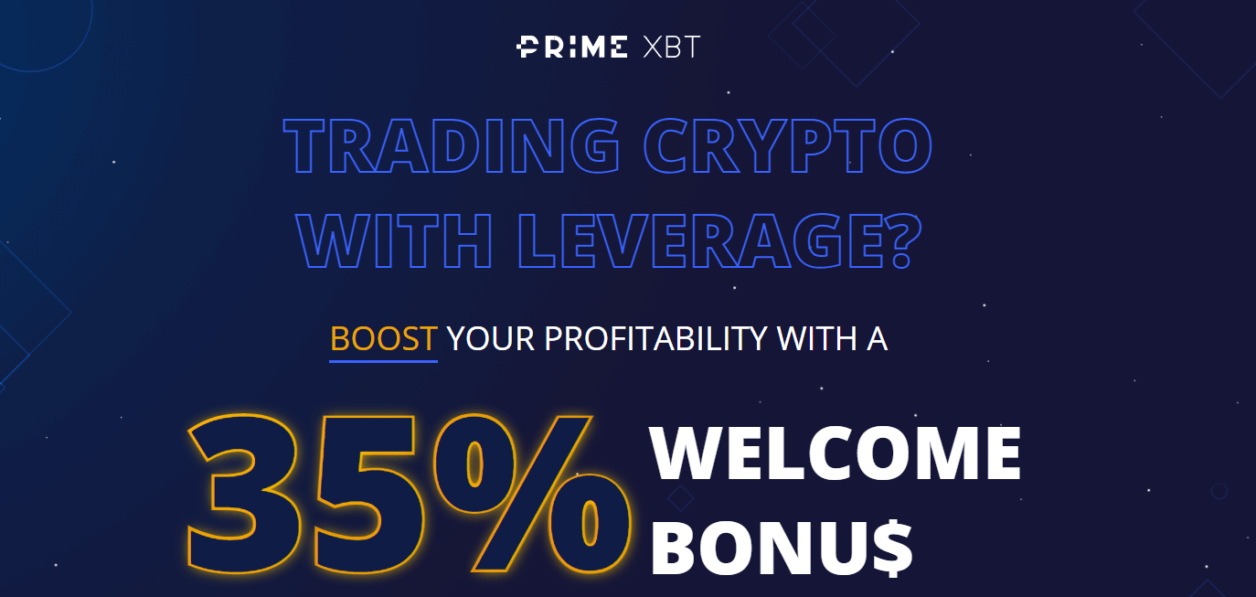 PrimeXBT Welcome Bonus - 35% Discount