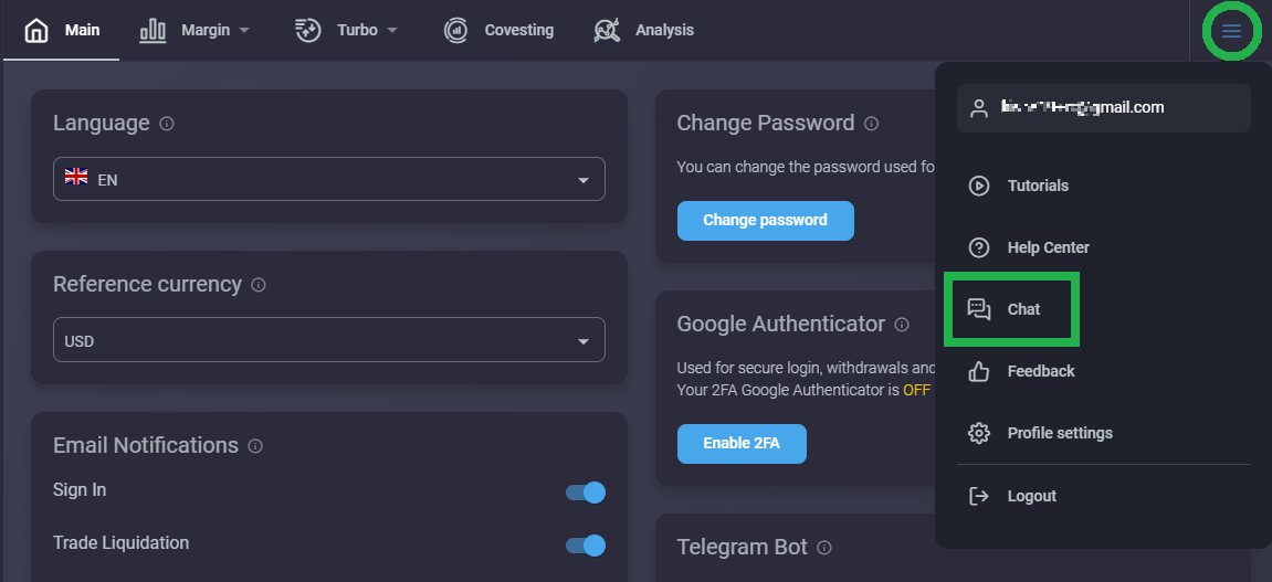 How to Contact PrimeXBT Support
