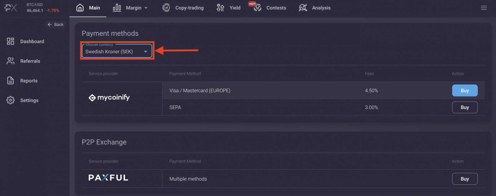 How to Login and Deposit in PrimeXBT
