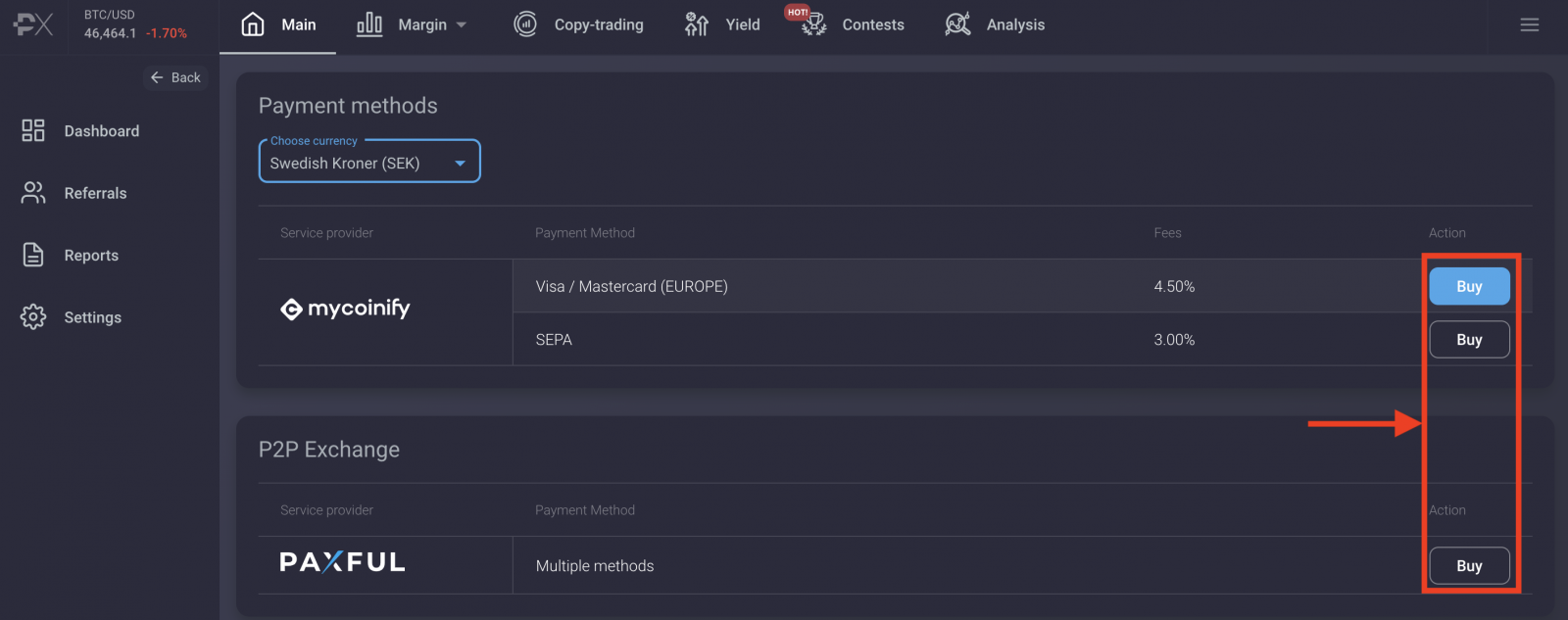 How to Login and Deposit in PrimeXBT