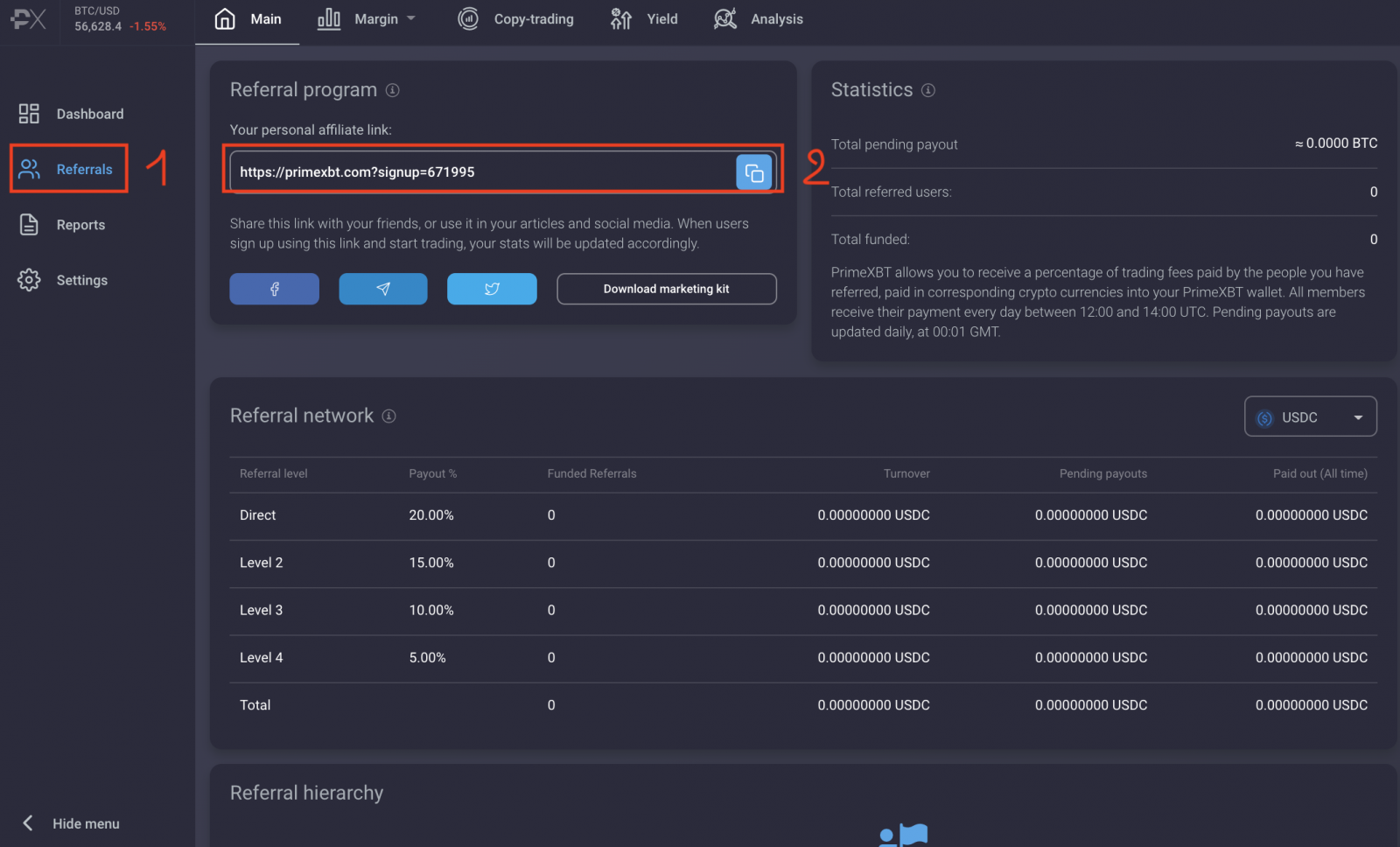 How to join Affiliate Program and become a Partner in PrimeXBT