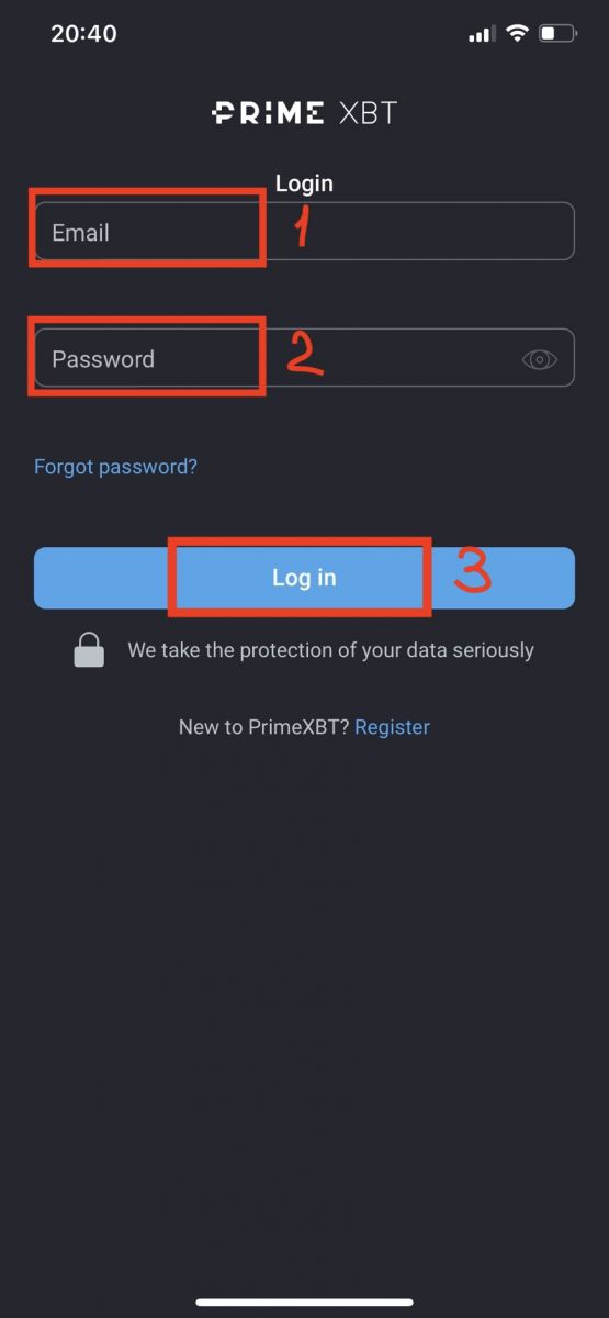 How to Login and Deposit in PrimeXBT