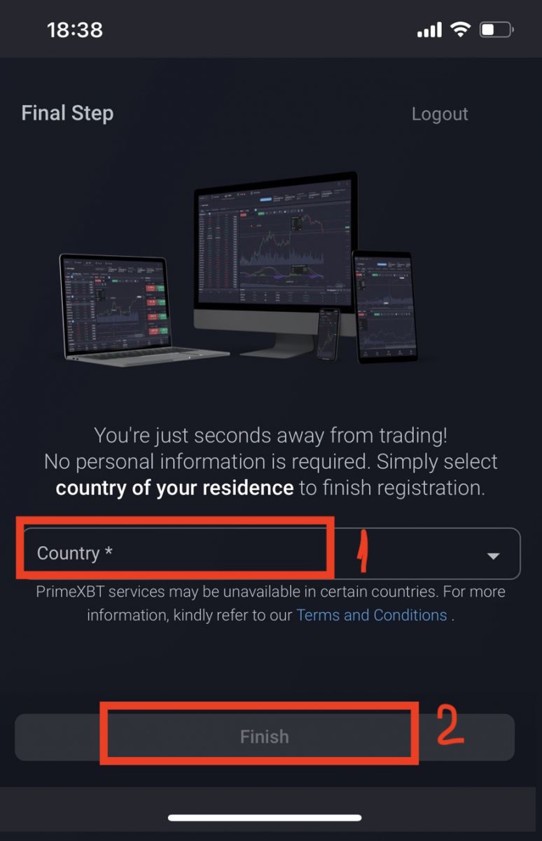 How to Register an Account in PrimeXBT